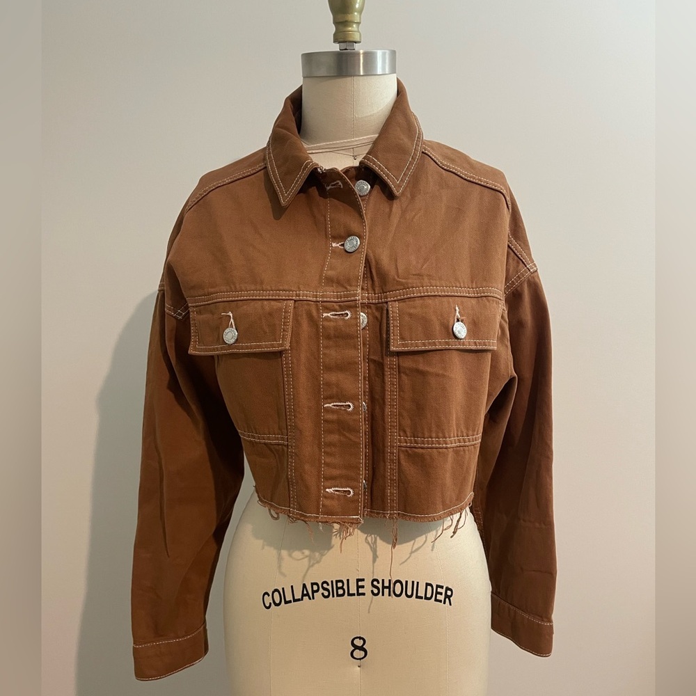 TopShop Cropped Denim style jacket